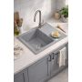 Zlewozmywak z baterią szary/stal LP3200MM58440GRW Ruvetti Minimini+ zdj.8