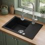 Zlewozmywak z baterią czarny/stal LPCC6244BCSE Ruvetti Cooksy Chef zdj.8