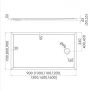 Brodzik prostokątny 110x80 cm biały 3SPE1P80110 Schedline Estima zdj.2