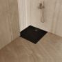 Brodzik kwadratowy z maskownicą 90x90 cm czarny 3SPM1K9090CSTM9CST Schedline Magnific Black Stone zdj.4