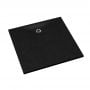 Brodzik kwadratowy z maskownicą 90x90 cm czarny 3SPM1K9090CSTM9CST Schedline Magnific Black Stone zdj.1
