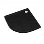 Brodzik półokrągły 90x90 cm czarny 3SS1O9090CST Schedline Sharper Black Stone zdj.1