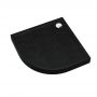 Brodzik półokrągły 80x80 cm czarny 3STC1O8080CST Schedline Cameron Black Stone zdj.1