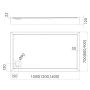 Brodzik prostokątny 120x90 cm czarny 3STC1P90120CST Schedline Cameron Black Stone zdj.2