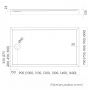 Brodzik prostokątny 100x80 cm biały 3STC2P80100 Schedline Cameron Smooth White zdj.2