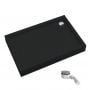Brodzik prostokątny z syfonem 120x90 cm czarny 3STF1P90120CMG Schedline Favory Plus Black Mat zdj.1