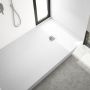 Brodzik prostokątny + maskownica 180x90 cm 33323BSTM2 Schedpol New Horizons White Stone zdj.11