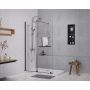 Ścianka prysznicowa walk-in 140 cm czarny mat/szkło przezroczyste BK258T14K Sea-Horse Creative zdj.1