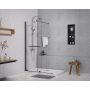 Ścianka prysznicowa walk-in 140 cm czarny mat/szkło przezroczyste BK258T14K Sea-Horse Creative zdj.5