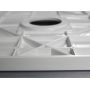 Brodzik prostokątny z maskownicą 120x80 cm biały SMC10 Sea-Horse neoSTONE zdj.4