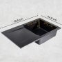 Zlewozmywak granitowy 76.5x44.8 cm MAGB1KDOX Sink Quality Magnesia zdj.8