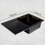 Zlewozmywak granitowy 76.5x44.8 cm MAGC1KDOX Sink Quality Magnesia zdj.8