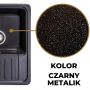 Zlewozmywak granitowy 56.5x46 cm SAPB1KKOX Sink Quality Sapphire zdj.8