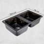 Zlewozmywak granitowy 79.5x46 cm SAPB2KBOX Sink Quality Sapphire zdj.11
