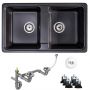 Zlewozmywak granitowy 79.5x46 cm SAPB2KBOX Sink Quality Sapphire zdj.7