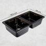 Zlewozmywak granitowy 79.5x46 cm SAPC2KBOX Sink Quality Sapphire zdj.7