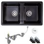 Zlewozmywak granitowy 79.5x46 cm SAPC2KBOX Sink Quality Sapphire zdj.9