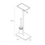 Stojak na papier toaletowy ze szczotką WC 800789 Sealskin Brix zdj.2