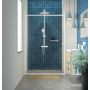 Drzwi prysznicowe 120 cm rozsuwane CD121206025100 Sealskin Contour zdj.5