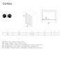 Drzwi prysznicowe 140 cm rozsuwane CD121406025100 Sealskin Contour zdj.2