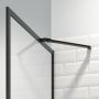 Ścianka prysznicowa walk-in 100 cm czarny mat/szkło przezroczyste CDA30986195100 Sealskin Contour zdj.4