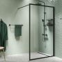 Ścianka prysznicowa walk-in 140 cm czarny mat/szkło przezroczyste CDA31386195100 Sealskin Contour zdj.7