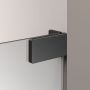 Ścianka prysznicowa walk-in 90 cm grafitowy szczotkowany/szkło przezroczyste PU010906145100 Sealskin Pure zdj.2