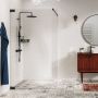 Ścianka prysznicowa walk-in 120 cm czarny mat/szkło przezroczyste PU011206195100 Sealskin Pure zdj.1