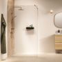 Ścianka prysznicowa walk-in 120 cm złoty szczotkowany/szkło przezroczyste PU011206495100 Sealskin Pure zdj.2