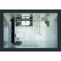 Ścianka prysznicowa 90 cm chrom połysk/szkło przezroczyste 600121253142401 Sanplast Altus zdj.4