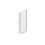Ścianka prysznicowa 70 cm srebrny połysk/szkło ze wzorem 600271129038231 Sanplast TX zdj.2