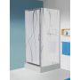 Ścianka prysznicowa 70 cm srebrny połysk/szkło ze wzorem 600271129038231 Sanplast TX zdj.1