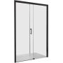 Drzwi prysznicowe 100 cm rozsuwane czarny mat/szkło przezroczyste 600271312059401 Sanplast Free Zone zdj.1