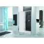 Drzwi prysznicowe 130 cm rozsuwane srebrny połysk/szkło ze wzorem 600271317038231 Sanplast Free Zone zdj.1