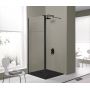 Kabina prysznicowa walk-in 100x33.5 cm czarny mat/szkło przezroczyste 600540099059401 Sanplast Exa Line zdj.1