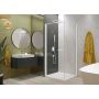 Ścianka prysznicowa 70 cm biały mat/szkło przezroczyste 600540111024401 Sanplast Exa Line zdj.1