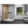 Kabina prysznicowa walk-in 140x33.5 cm srebrny połysk/szkło przezroczyste 600540125038401 Sanplast Exa Line zdj.5