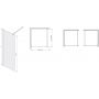 Ścianka prysznicowa walk-in 70 cm biały mat/szkło ze wzorem 600540141024151 Sanplast Exa Line zdj.2