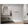 Ścianka prysznicowa walk-in 70 cm biały mat/szkło przezroczyste 600540141024401 Sanplast Exa Line zdj.1