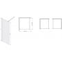 Ścianka prysznicowa walk-in 70 cm srebrny połysk/szkło ze wzorem 600540141038151 Sanplast Exa Line zdj.2