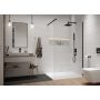 Ścianka prysznicowa walk-in 90 cm czarny mat/szkło przezroczyste 600540143059401 Sanplast Exa Line zdj.1