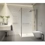 Ścianka prysznicowa walk-in 80 cm srebrny połysk/szkło przezroczyste 600540152038401 Sanplast Exa Line zdj.3