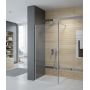 Ścianka prysznicowa walk-in 80 cm srebrny połysk/szkło przezroczyste 600540152038401 Sanplast Exa Line zdj.5