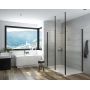 Ścianka prysznicowa walk-in 100 cm czarny mat/szkło przezroczyste 600540154059401 Sanplast Exa Line zdj.3