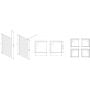 Ścianka prysznicowa walk-in 120 cm srebrny połysk/szkło ze wzorem 600540156038201 Sanplast Exa Line zdj.2