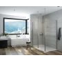 Ścianka prysznicowa walk-in 140 cm srebrny połysk/szkło przezroczyste 600540158038401 Sanplast Exa Line zdj.6