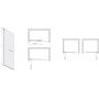 Ścianka prysznicowa walk-in 90 cm srebrny połysk/szkło ze wzorem 600540163038151 Sanplast Exa Line zdj.2