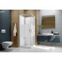 Kabina z brodzikiem i zestawem prysznicowym 90x90 cm kwadratowa biały połysk/szkło ze wzorem 6024600031012H0 Sanplast Basic Complete Mineral zdj.1