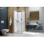 Kabina z brodzikiem i zestawem prysznicowym 80x80 cm kwadratowa biały połysk/szkło przezroczyste 6024600421014H0 Sanplast Basic Complete Mineral zdj.1