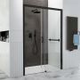 Drzwi prysznicowe 150 cm rozsuwane czarny mat/szkło przezroczyste 600271322059401 Sanplast Free Zone zdj.4